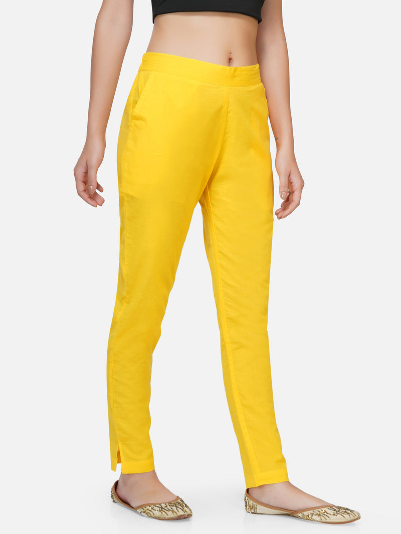 Plain Straight Loose Wide-Leg pants for Women Elastic Waist Cotton Soft  Trousers | eBay